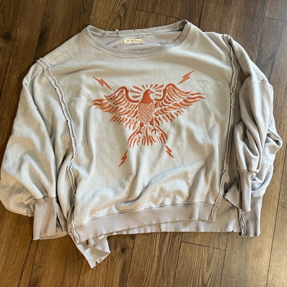 Free People Oversized Graphic Sweatshirt - Picture 2 of 5